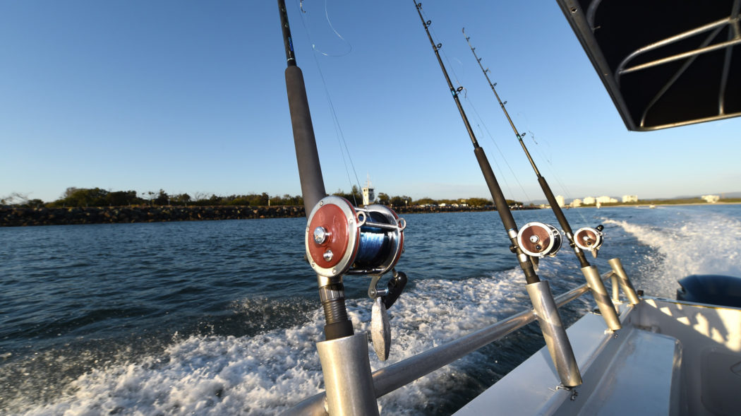 Electric Fishing Reel on a Charter Boat